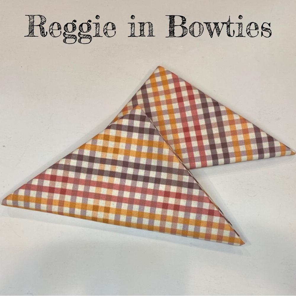 Reggie in Bowties | Fall Plaid Pet Bandana